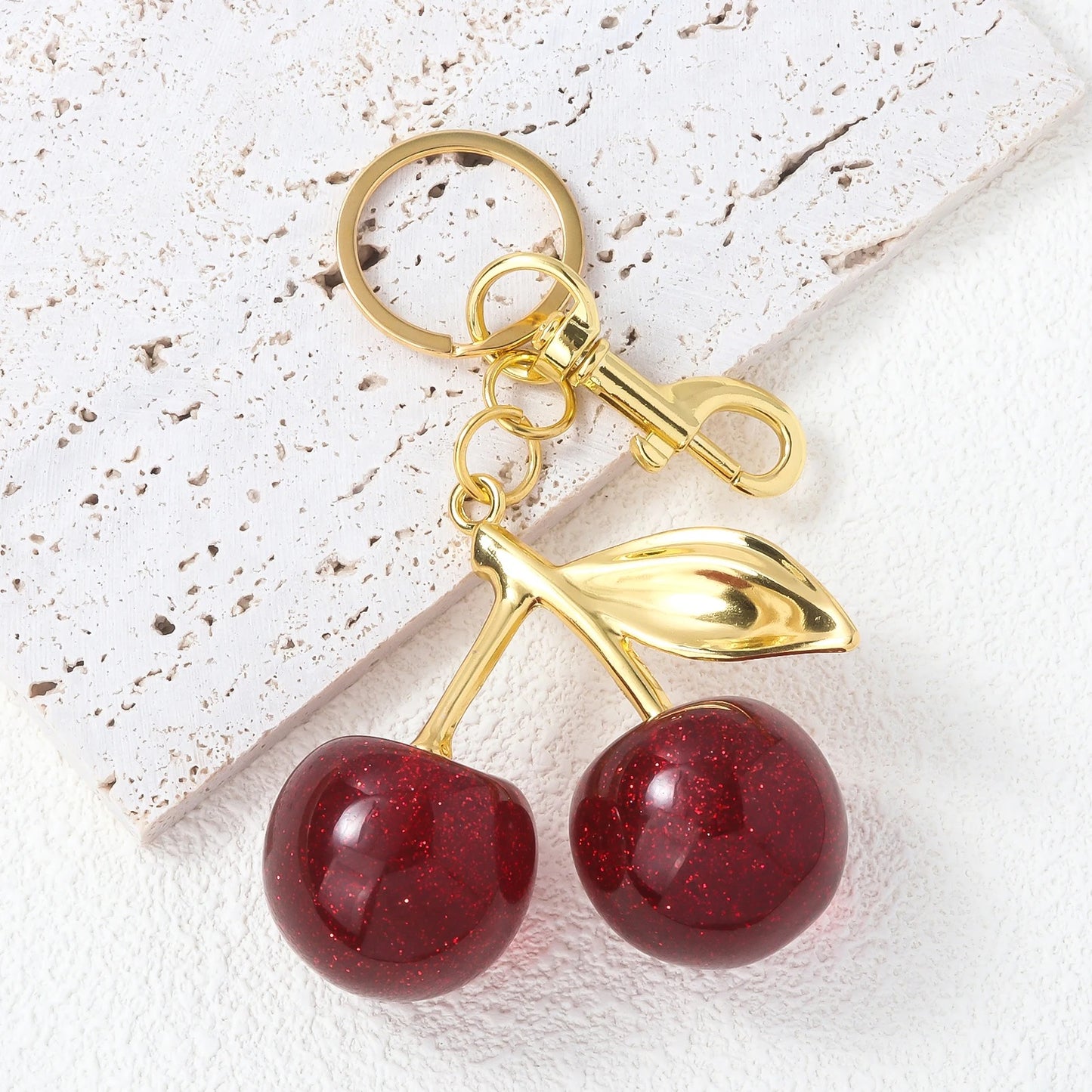 Exquisite Cherry Keychain
