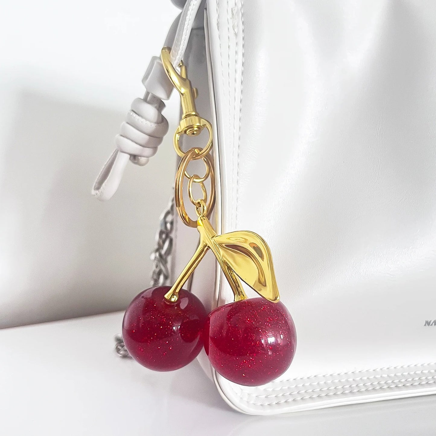 Exquisite Cherry Keychain