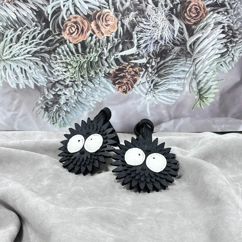 Soot Sprite Leather Keychain